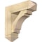 Ekena Millwork Merced Arts and Crafts Rough Sawn Bracket w/ Offset Brace, Douglas Fir, 8"W x 26"D x 26"H BKT0806X26X26MRC03RDF - alternate 1